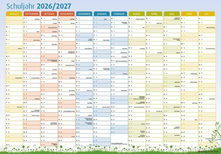 Der Schuljahres-Wandkalender 2026/2027, A1 (A1)