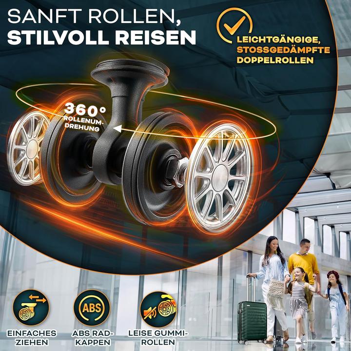 Actual product image Tillvex 4-teiliges Reisekoffer-Set mit Kofferzubehör