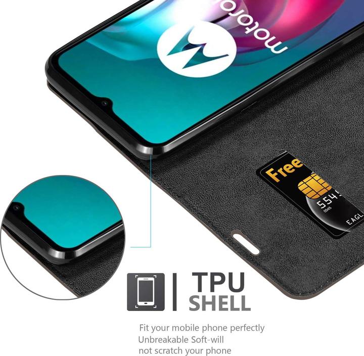 Produktbild Cadorabo Book Invis. Magnet Hülle (Motorola Moto G10, Motorola Moto G30)