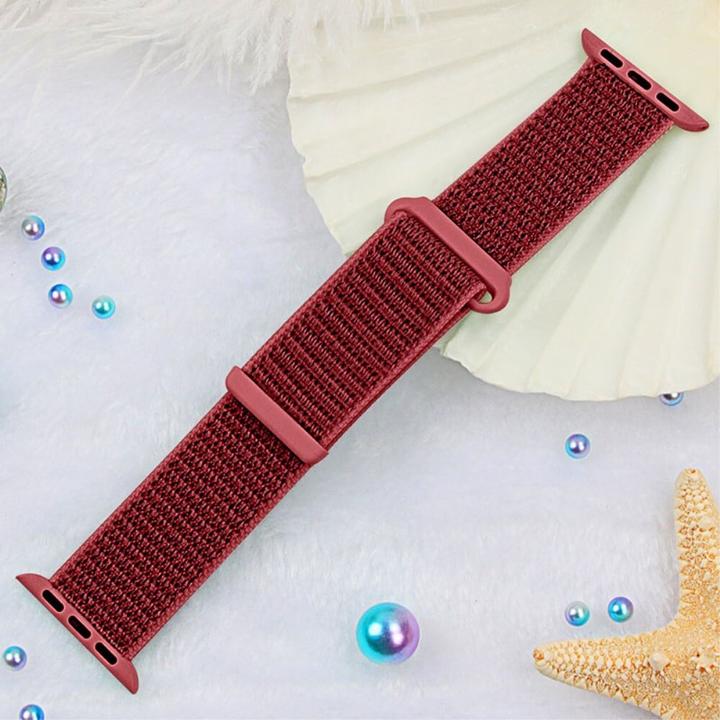 Produktbild Cover-Discount Apple Watch 44/45/46/49mm - Nylon Stoff Band flexibel mit Klett (Nylon)