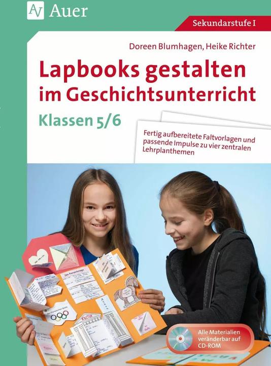Produktbild Lapbooks gestalten im Geschichtsunterricht 5-6 (Deutsch, Doreen Blumhagen, Heike Richter, 2023)