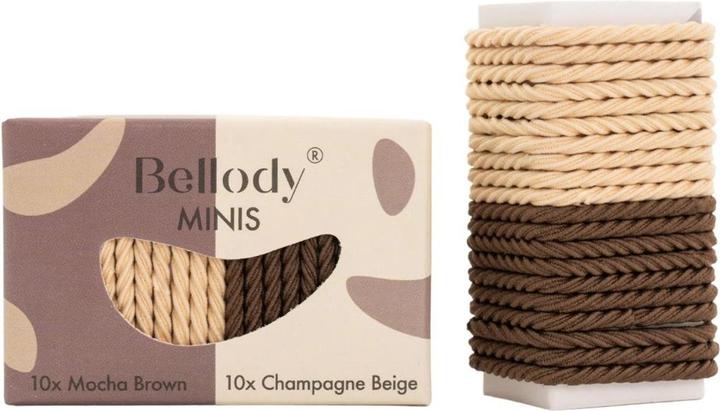 Image du produit Bellody Minis chouchous Mocha Brown/Champagne Beige (Élastiques à cheveux)