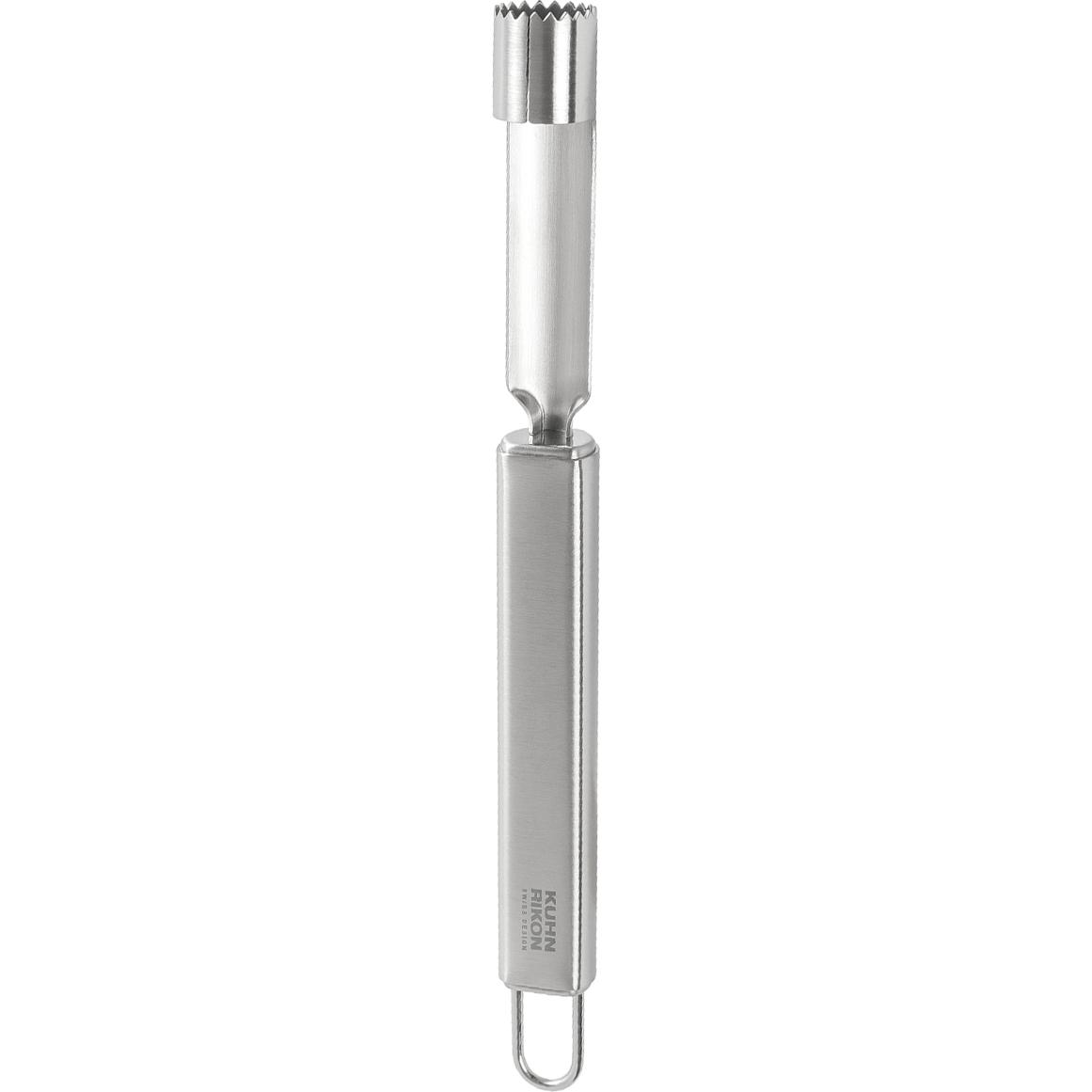 6x Kuhn Rikon ESSENTIAL Apfelausstecher, Entsteiner, Silber