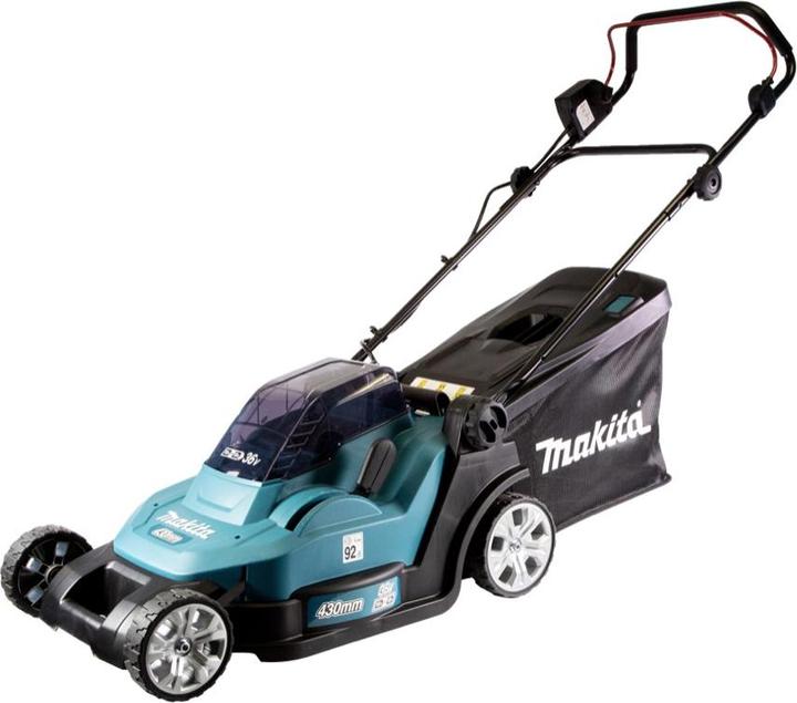 Productafbeelding Makita DLM 432 M2 accu grasmaaier 36 V ( 2x 18 V ) 43 cm Borstelloos + 2x Accu 4.0 Ah - zonder (Oplaadbare batterij)