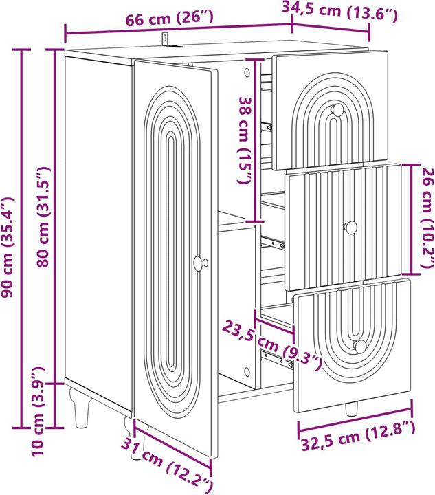 Produktbild vidaXL Sideboard-Möbel