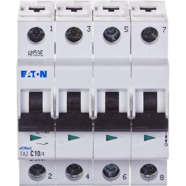 Thumbnail - Eaton, Schutzschalter, MOE FAZ-C10/4 Leitungsschutzschalter 10A