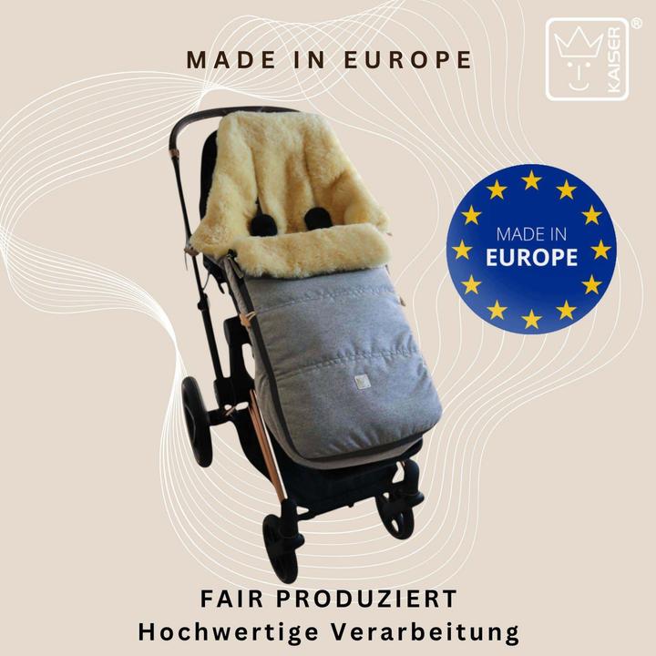 Image du produit Kaiser Baby Kaiser Lammfell Fusssack Dublas 2.0, light grey melange