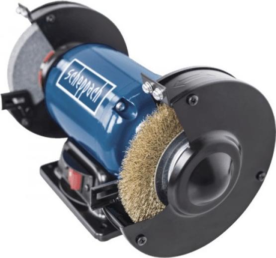 Actual product image Scheppach SM150LB Ponceuse double avec brosse - 230-240V 50Hz 400W - 150mm (Bench grinder, 400 W)