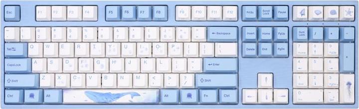 Actual product image Varmilo VEA108 Sea Melody Gaming Keyboard, MX-Silent-Red, white LED - US Layout (US, Cable)