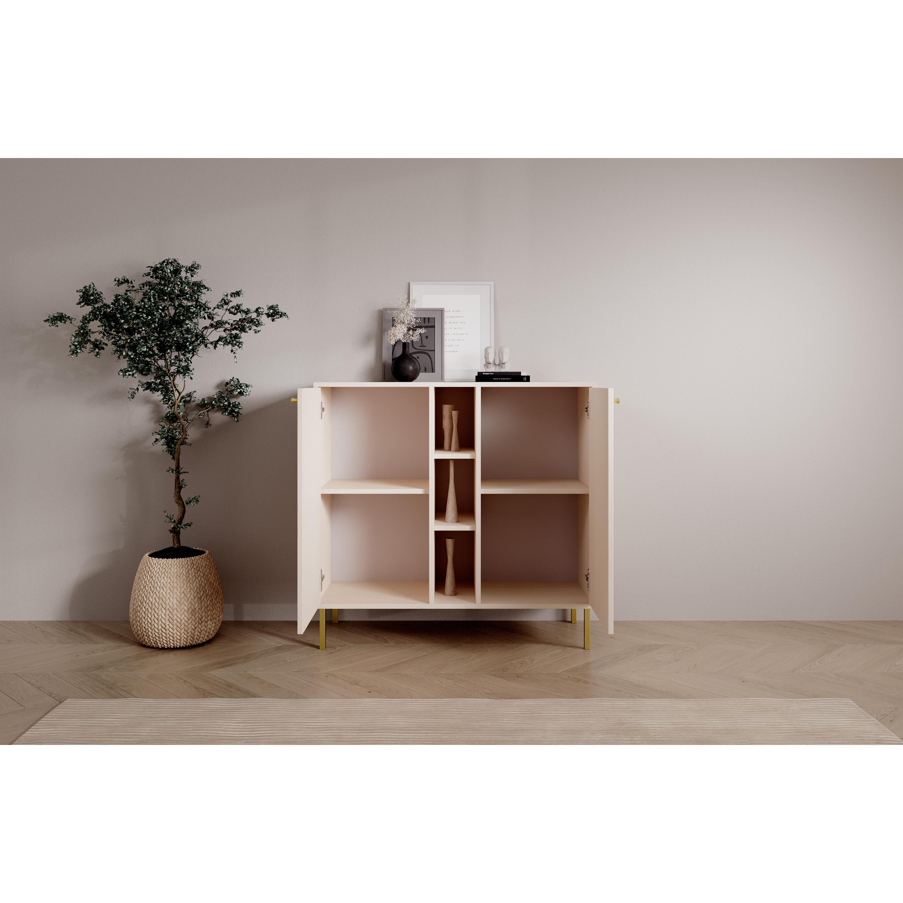 Thumbnail - ADRK Furniture, Kommode + Sideboard, Tili 2D 3P Kommode (100.5 x 41 x 95 cm)