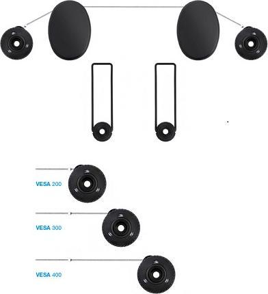 Produktbild Multibrackets VESA Wire (Wand, 30 kg, 26" - 55")