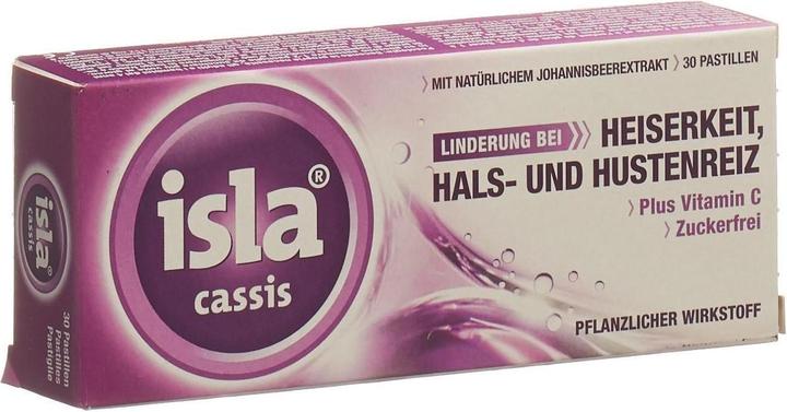 Actual product image Isla Moss Cassis Pastilles Stk (30 Piece)