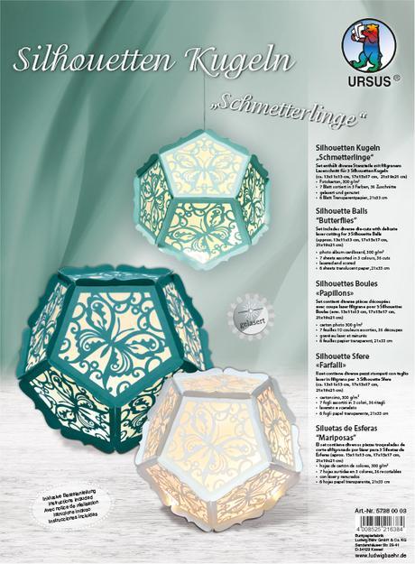 Image du produit Ursus Boules de silhouettes "Papillons (300 g/m², 7 x)