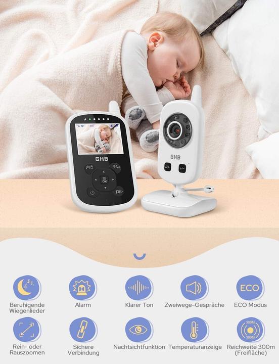Produktbild GHB Babyphone mit Kamera und ECO-Modus (Babyphone mit Kamera)