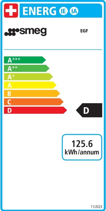 Energy Label Smeg EGF03PGEU (EU plug)