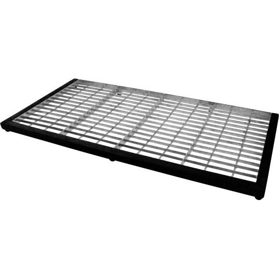 Home It, Dübel, Doorstep grid rectangular - galv./black