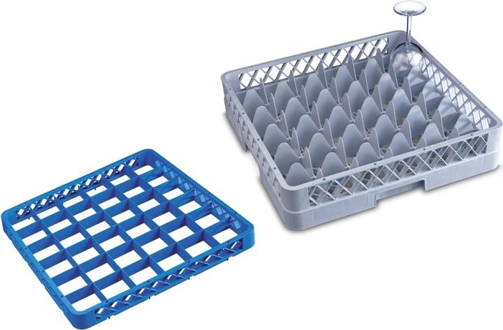 GN Schalen Cestino per il risciacquo del vetro 36 scomparti 2 piani max vetro H16,5cm D7,25cm
