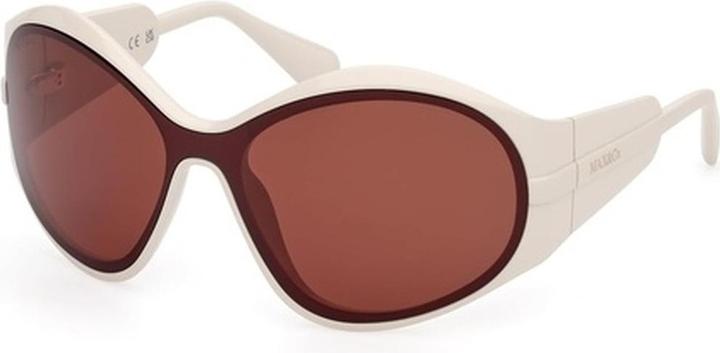 Latetobed Max & Co Mo0113 25e Shiny White Sunglasses for Women