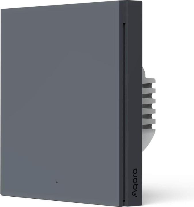 Aqara Smart Wall Switch H1 Grey No Neutral, Single Rocker (Zigbee)