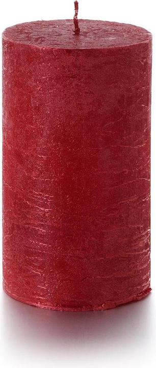 Produktbild Balthasar Zylinderkerze Rustico 12 x 7 cm, Rot (1 Stk.)