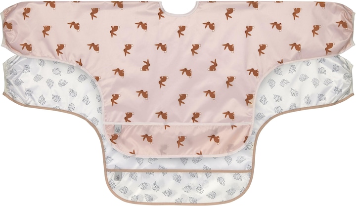 Lässig Set of 2 Long Sleeve Bibs (6 months)