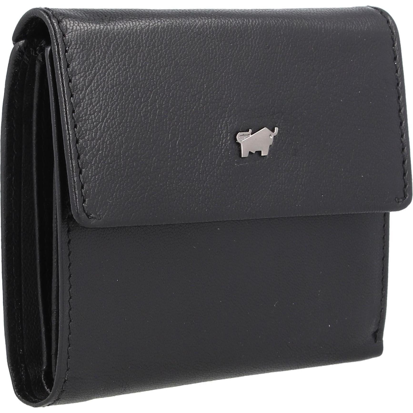 Thumbnail - Braun Büffel, Damen, Portemonnaie, Anna Geldbörse RFID Leder 11 cm, Schwarz