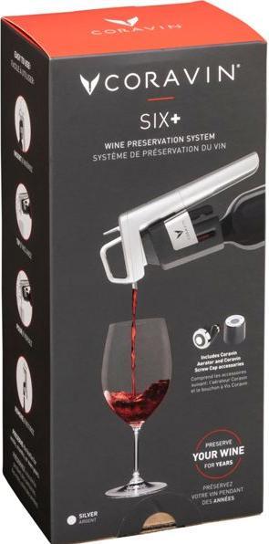 Immagine prodotto Coravin Versatore per vino Timeless Six+ 12 pezzi, argento (Versatore di vino)