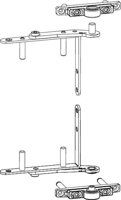 Maco Drehlager für 3-flügelige Fenster Holz