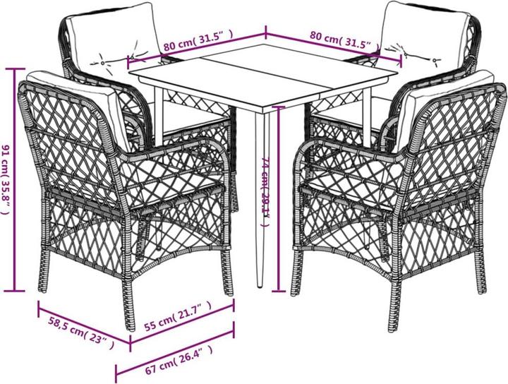 Actual product image vidaXL Roger
