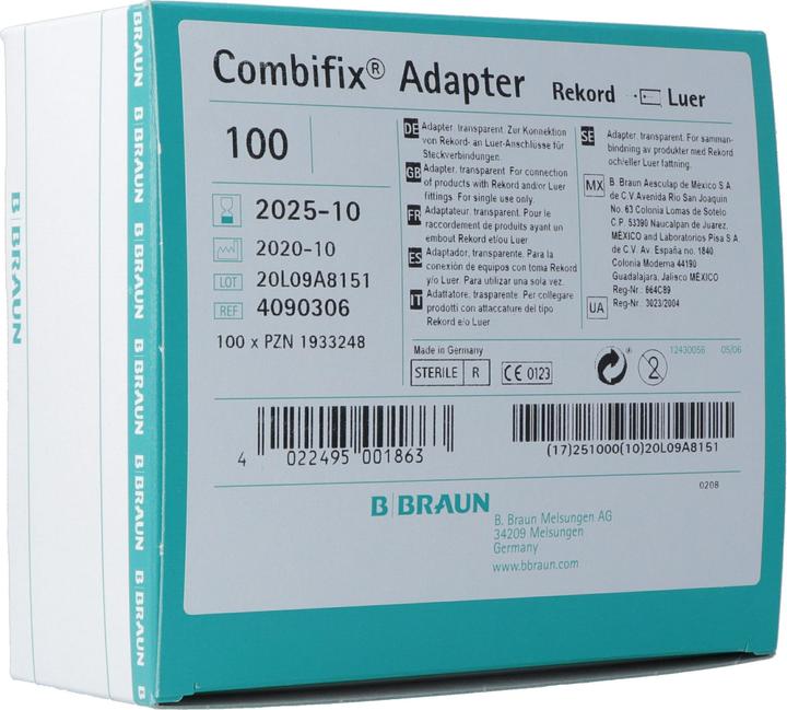 Combifix Adapter Luer-Lock record-male 100 pcs.