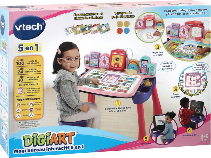 Image du produit VTech Magi bureau interactif 5 en 1 (Français, 3 - 6 Années)