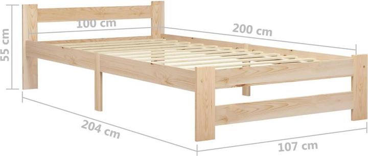 Image du produit vidaXL Bettgestell (100 x 200 cm)
