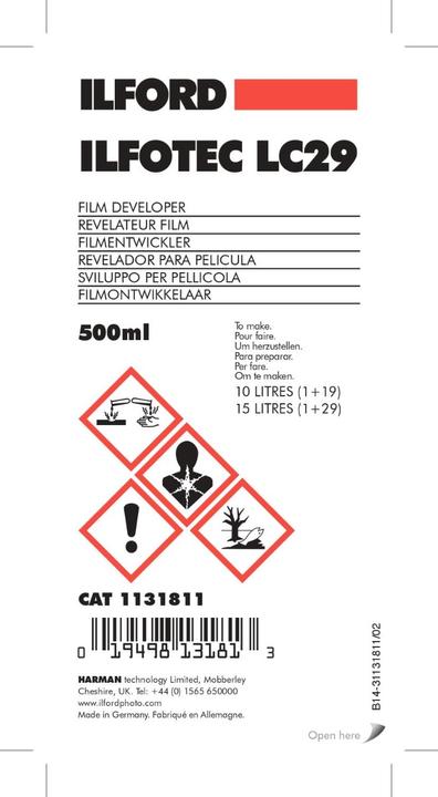 Productafbeelding Ilford ILFOTEC LC-29 DEV (Negatieve ontwikkelaar)