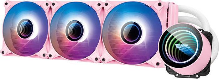 Actual product image Darkflash Tech DX360 V2.6 PC Water Cooling RGB 3x 120x120 (pink)