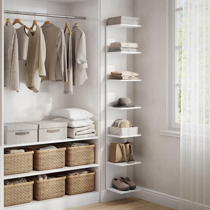 Produktbild Vicco Schuhregal Paolo, Weiss, 30 x 190 cm (30 x 28 x 190 cm)