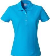 Immagine prodotto Clique Polo da donna Basic 028231, in cotone, turchese, taglia XL (XL)