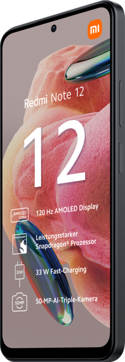 Immagine prodotto Xiaomi Redmi Note 12 (128 GB, Onice grigio, 6.67", Doppia SIM, 50 Mpx, 4G)