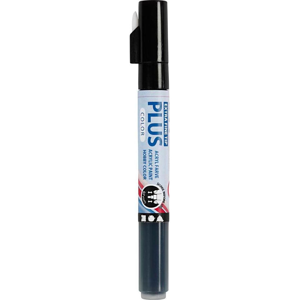 Creativ Company, Marker, Plus Farbmarker Schwarz, 5,5 ml (Schwarz, 0.70 mm, 1 x)