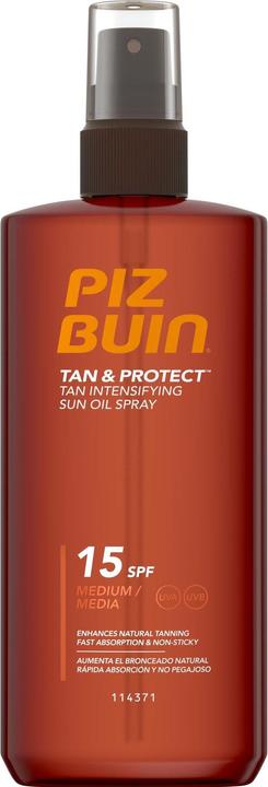 Image du produit Piz Buin Tan & Protect Oel Spray (Spray solaire, SPF 15, 150 ml, 164 g)