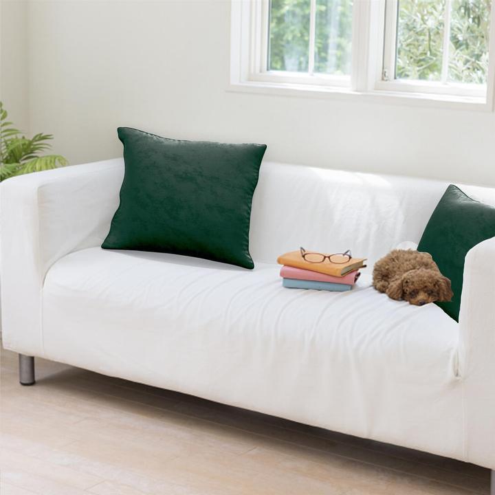 Actual product image Intirilife 2x Velvet Cushion Covers 40x40 cm (40 x 40 cm)