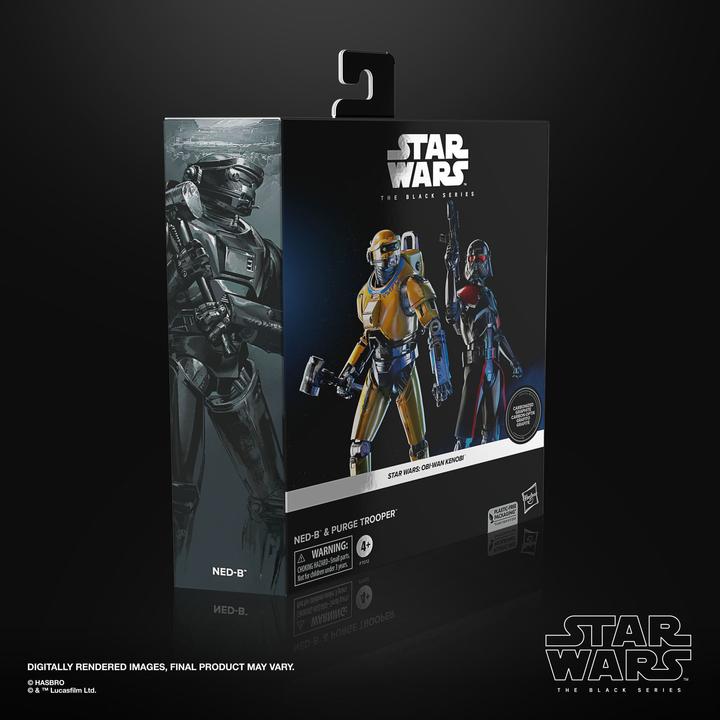 Actual product image Hasbro Star Wars: Obi-Wan Kenobi Black Series Action Figures 2-Pack NED-B & Purge Trooper Exclusive 15 cm