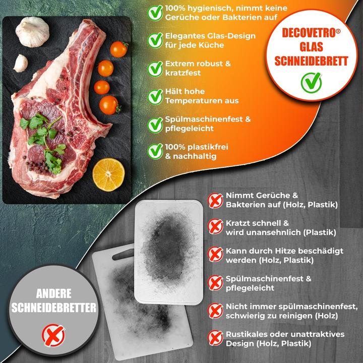 Produktbild Decovetro Schneidebrett Glas