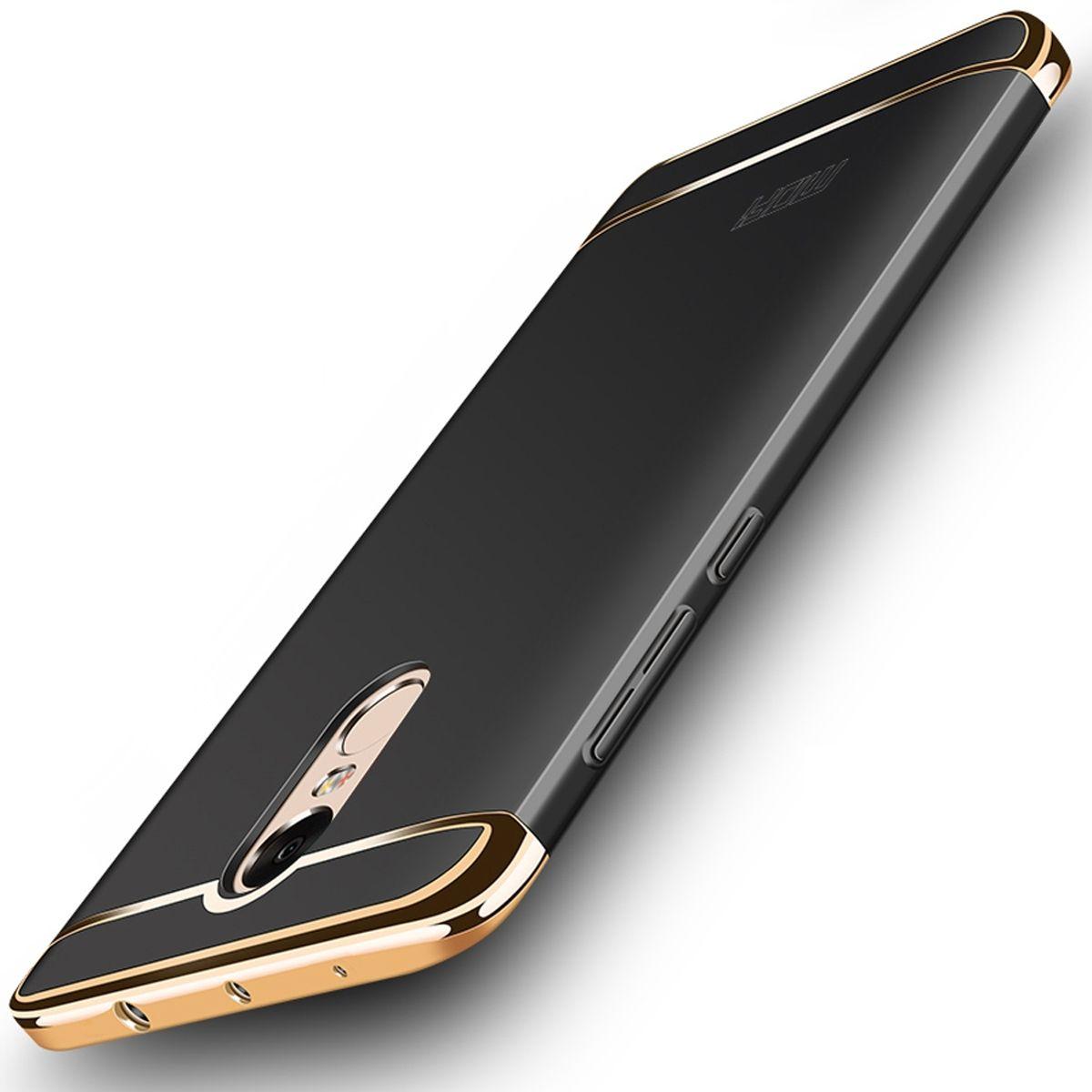 König Design Handy Hülle Schutz Case für Xiaomi Redmi Note 4X Bumper 3 in 1 Cover Schwarz Neu (Xiaomi Redmi Note 4X), Sm...