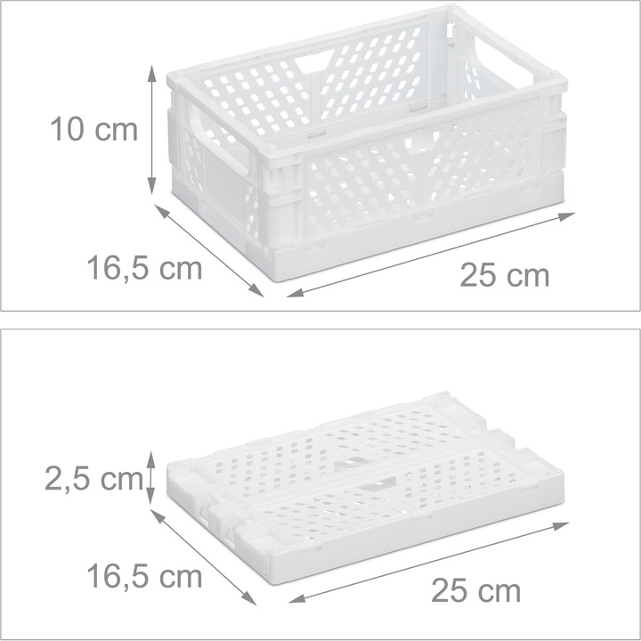 Immagine prodotto Relaxdays 2x scatola pieghevole (25 x 16,5 x 10 cm, 3.33 l)