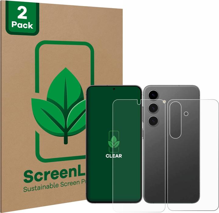 Image du produit ScreenLeaf Film de protection durable Protection d'écran Film clair transparent (2 pcs, Samsung Galaxy S24+)