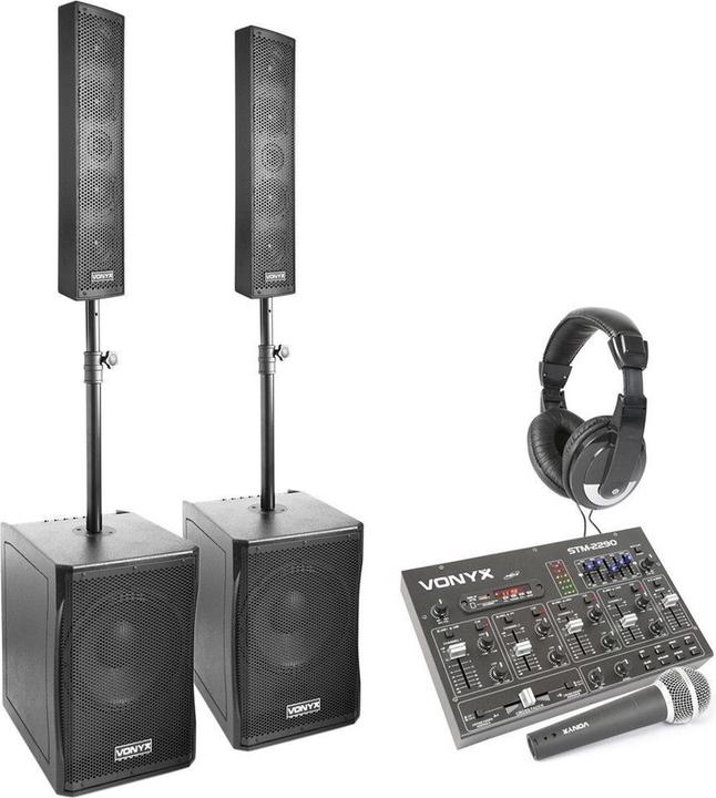 Produktbild Vonyx 1500W Complete 2.2 Toninstallation mit Bluetooth -Mixer (Aktiv)