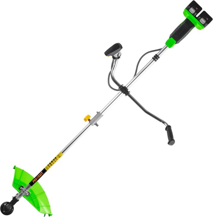 Produktbild Procraft ATA-40/2 Akku Freischneider 40 V ( 2x 20 V ) 220 mm Brushless + 2x Akku 4,0 Ah + Ladegerät (Metallschneideblatt, Trimmfaden)