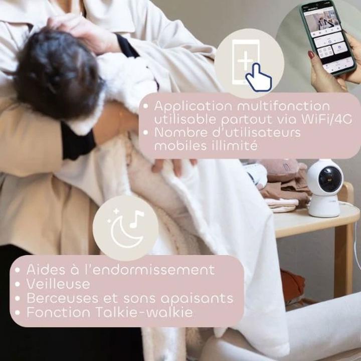 Produktbild Beaba Babyphone ZEN Smart KI weiss ohne Stecker (300 m)