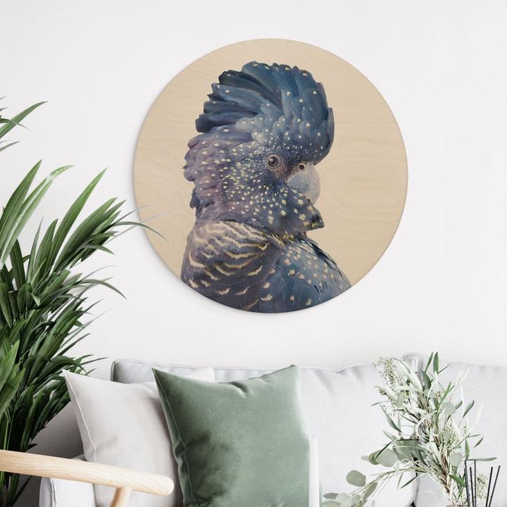 Actual product image Trenddeko Blue cockatoo (Ø 45 cm)