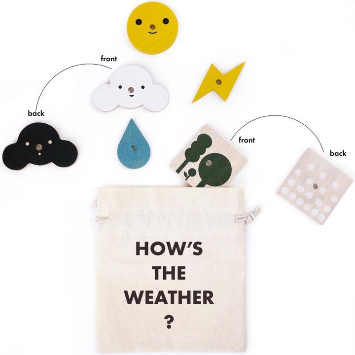 Produktbild Moon Picnic hölzerne Wetterstation für Kinder (Vietnamesisch)
